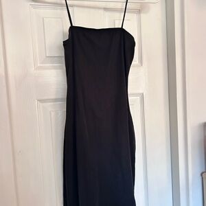 Black Spaghetti Strap Mini Dress